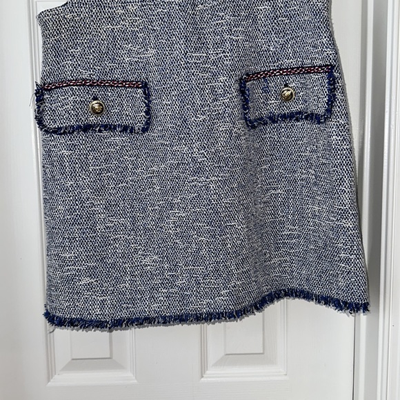 Zara blue tweed mini dress - Picture 7 of 15